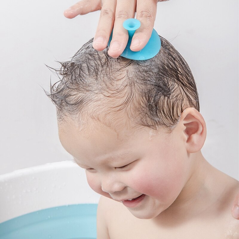 Silicone Soft Baby Bath Massage Brush: Gentle .