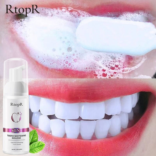 Tooth Whitening Mousse for a Bright Smile                            .