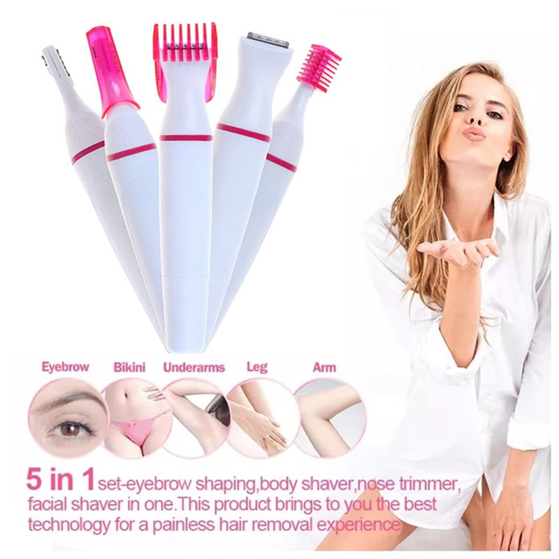 5 In 1 Multifunction Hair Removal Combo                              .