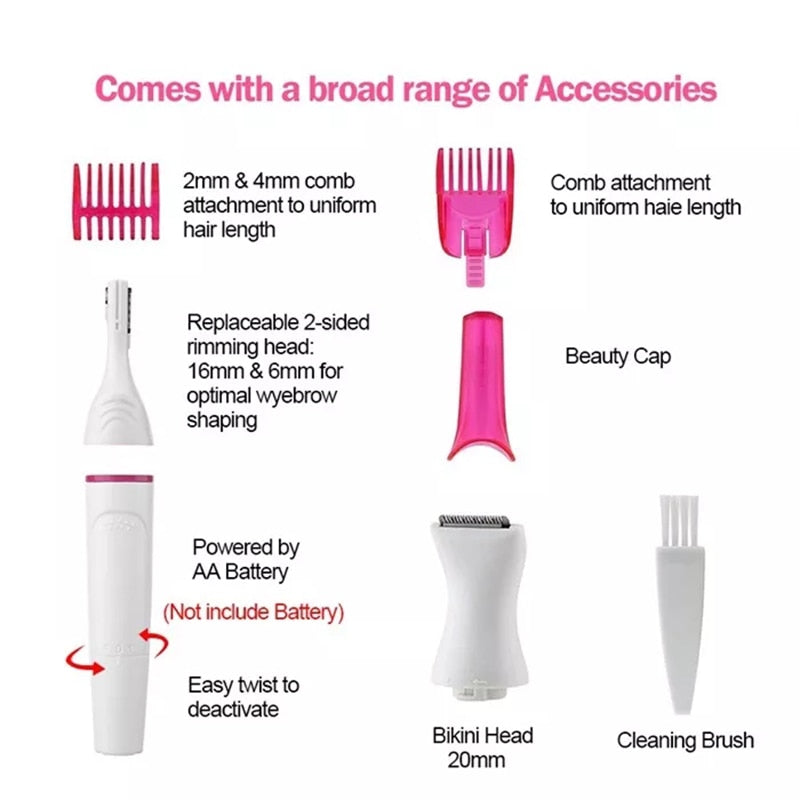 5 In 1 Multifunction Hair Removal Combo                              .