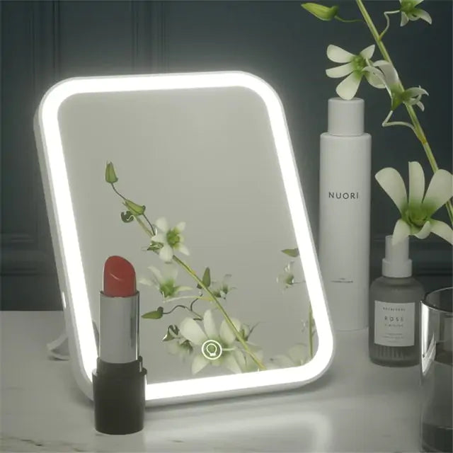 Portable USB Makeup Mirror Organizer